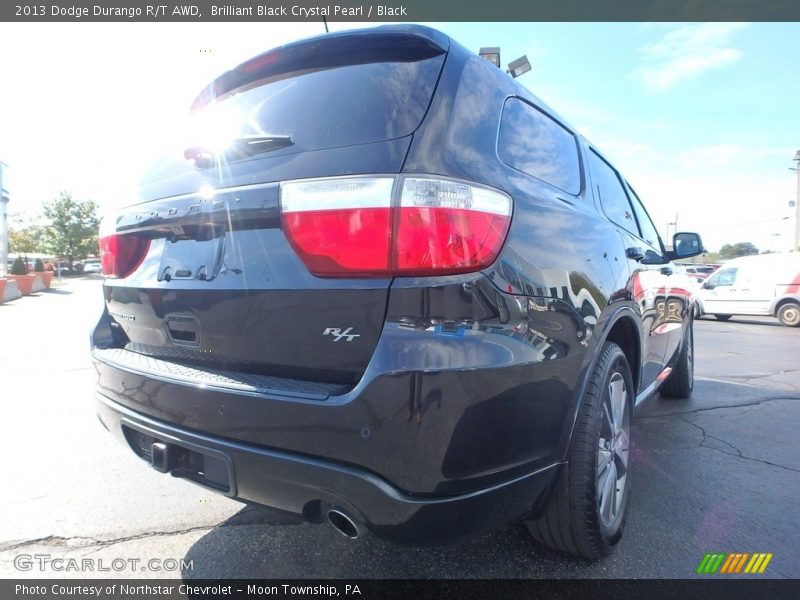 Brilliant Black Crystal Pearl / Black 2013 Dodge Durango R/T AWD