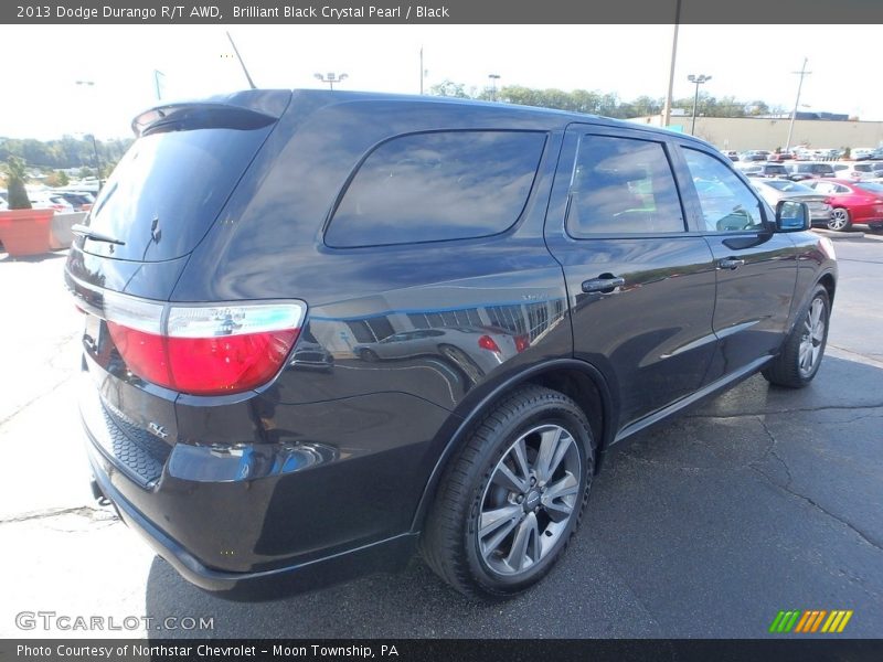 Brilliant Black Crystal Pearl / Black 2013 Dodge Durango R/T AWD