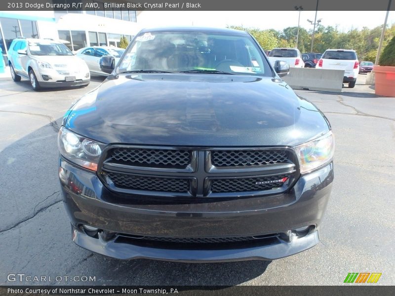 Brilliant Black Crystal Pearl / Black 2013 Dodge Durango R/T AWD