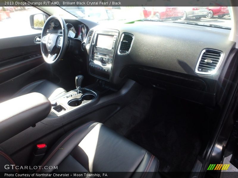 Brilliant Black Crystal Pearl / Black 2013 Dodge Durango R/T AWD