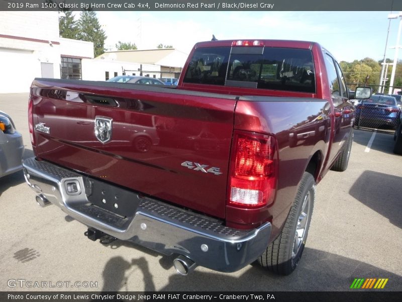 Delmonico Red Pearl / Black/Diesel Gray 2019 Ram 1500 Classic Big Horn Crew Cab 4x4