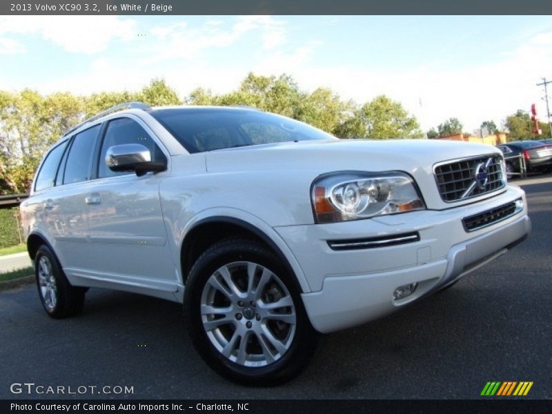 Ice White / Beige 2013 Volvo XC90 3.2