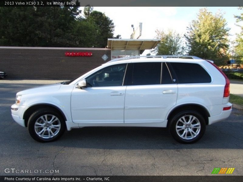 Ice White / Beige 2013 Volvo XC90 3.2