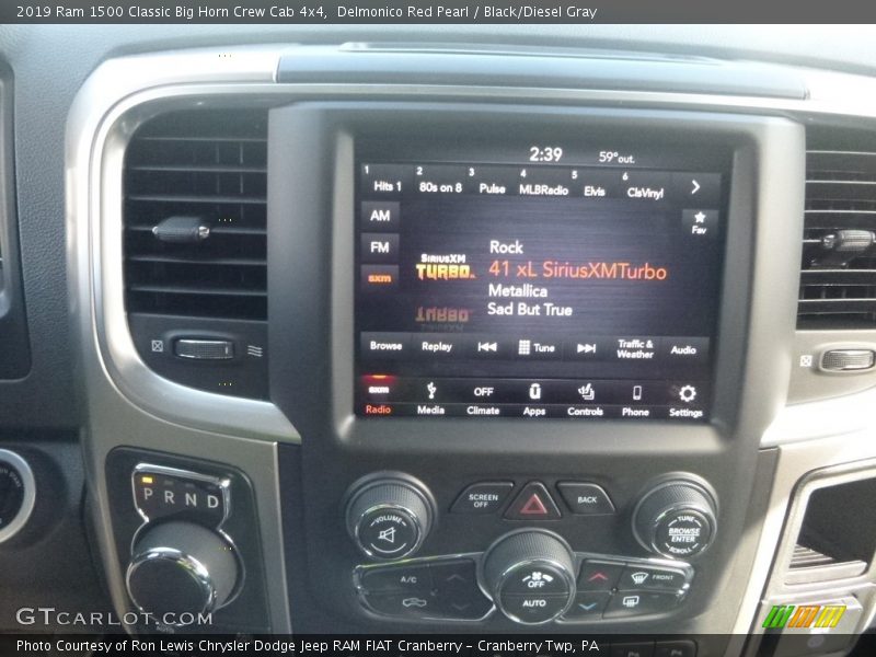 Delmonico Red Pearl / Black/Diesel Gray 2019 Ram 1500 Classic Big Horn Crew Cab 4x4