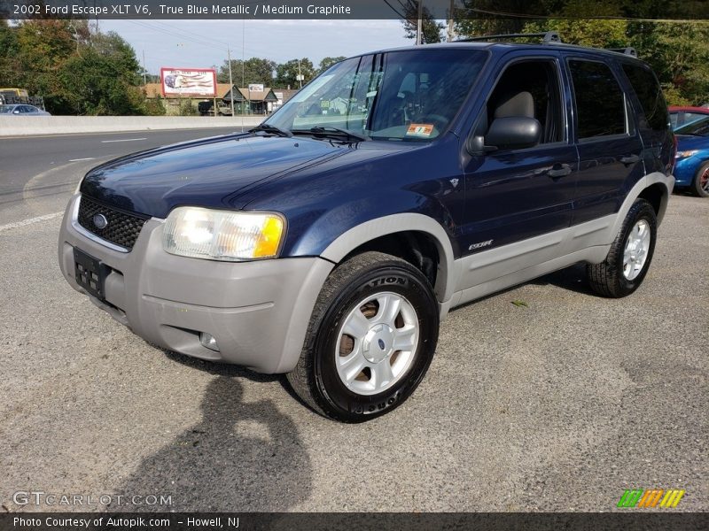 True Blue Metallic / Medium Graphite 2002 Ford Escape XLT V6