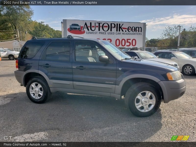 True Blue Metallic / Medium Graphite 2002 Ford Escape XLT V6