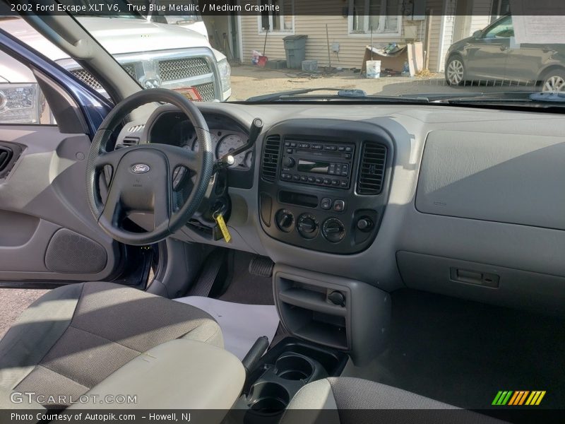 True Blue Metallic / Medium Graphite 2002 Ford Escape XLT V6