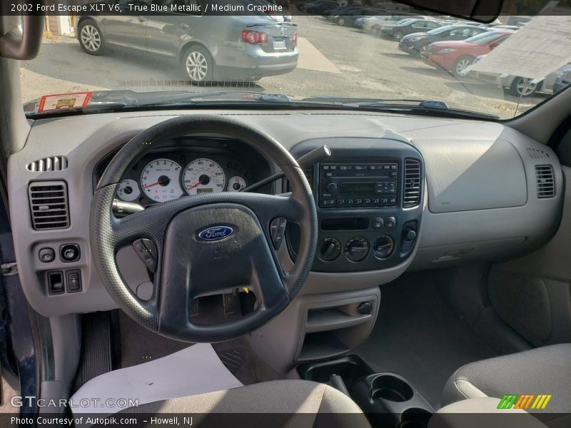 True Blue Metallic / Medium Graphite 2002 Ford Escape XLT V6