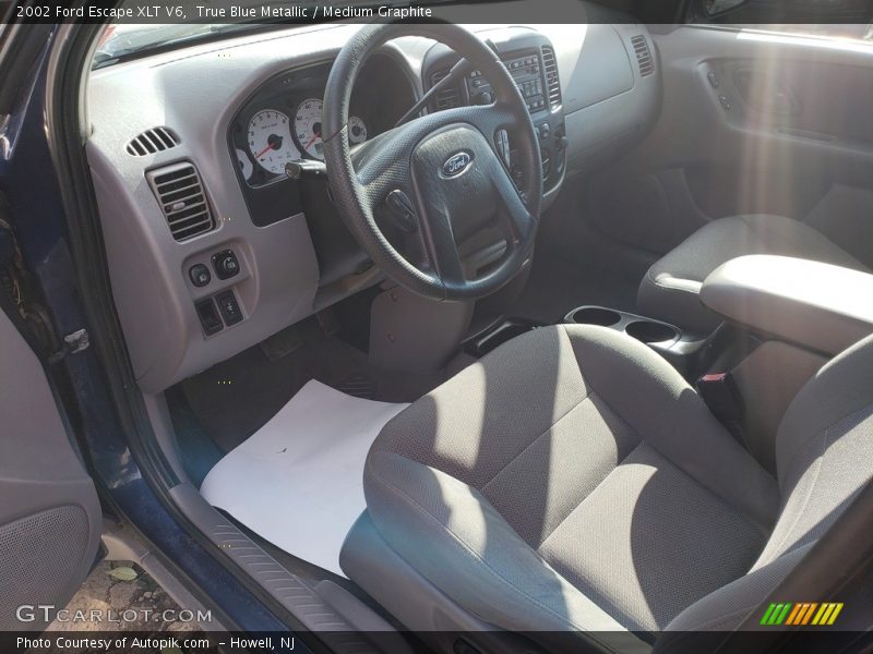 True Blue Metallic / Medium Graphite 2002 Ford Escape XLT V6