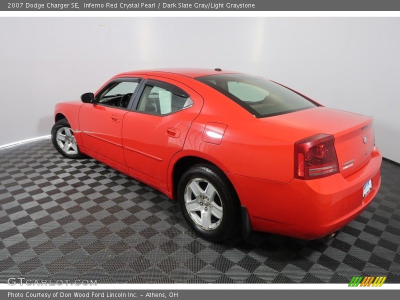 Inferno Red Crystal Pearl / Dark Slate Gray/Light Graystone 2007 Dodge Charger SE