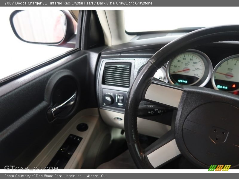 Inferno Red Crystal Pearl / Dark Slate Gray/Light Graystone 2007 Dodge Charger SE