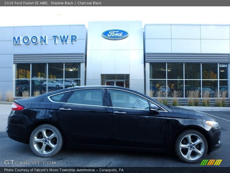 Shadow Black / Charcoal Black 2016 Ford Fusion SE AWD