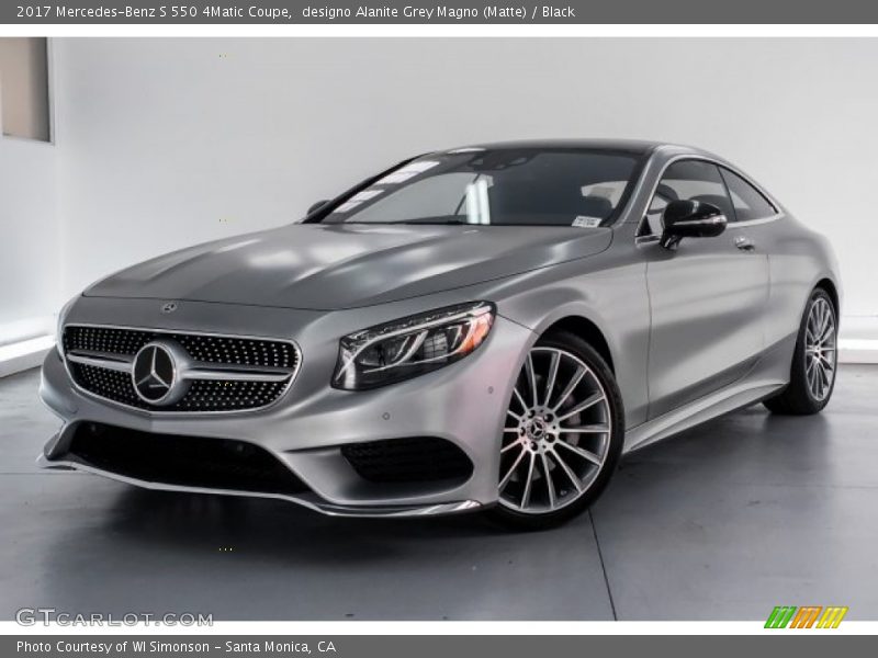 designo Alanite Grey Magno (Matte) / Black 2017 Mercedes-Benz S 550 4Matic Coupe