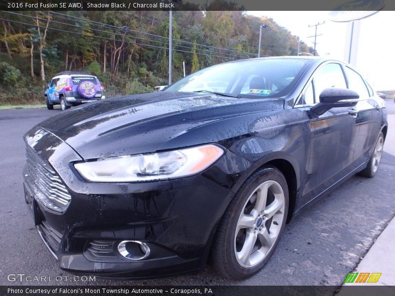 Shadow Black / Charcoal Black 2016 Ford Fusion SE AWD