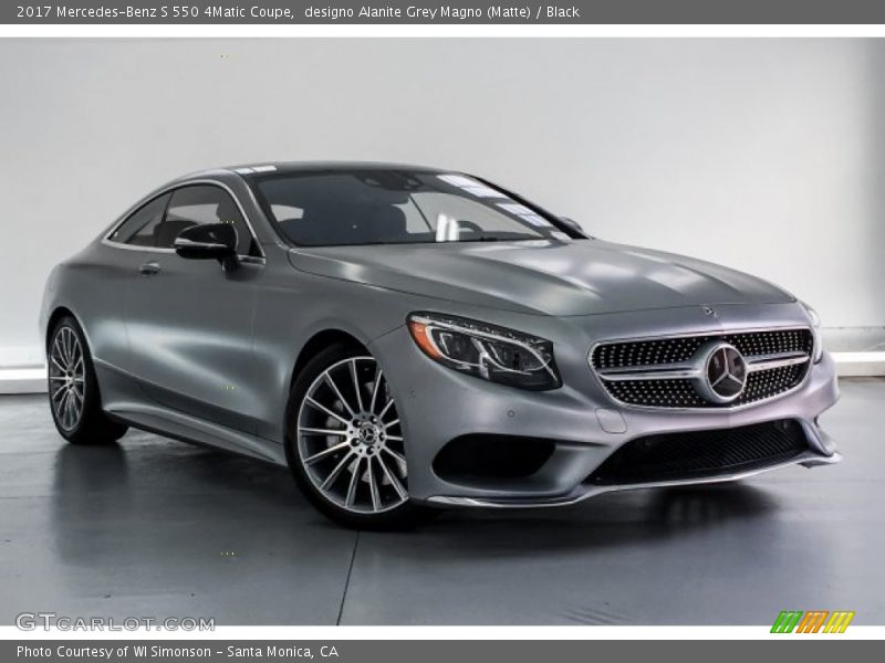 designo Alanite Grey Magno (Matte) / Black 2017 Mercedes-Benz S 550 4Matic Coupe