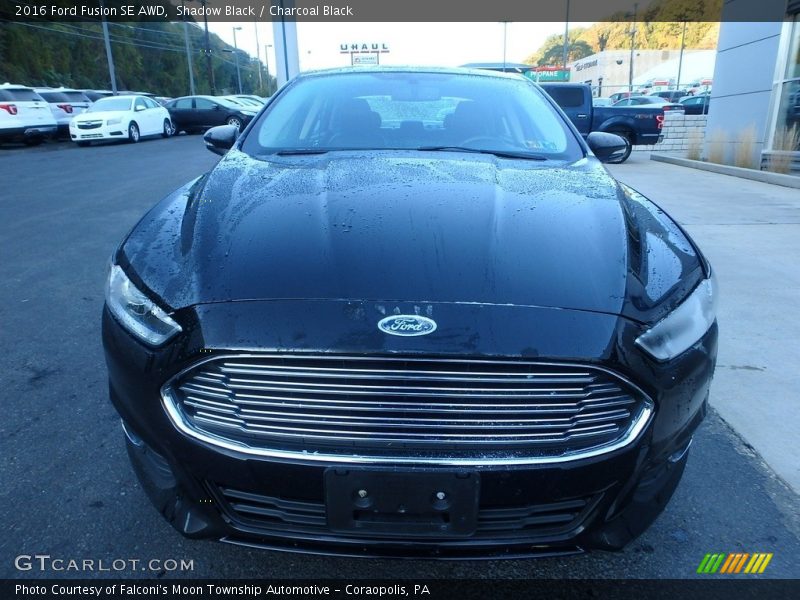Shadow Black / Charcoal Black 2016 Ford Fusion SE AWD