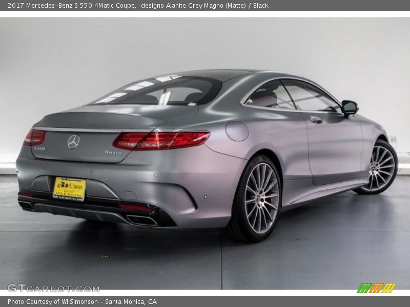designo Alanite Grey Magno (Matte) / Black 2017 Mercedes-Benz S 550 4Matic Coupe
