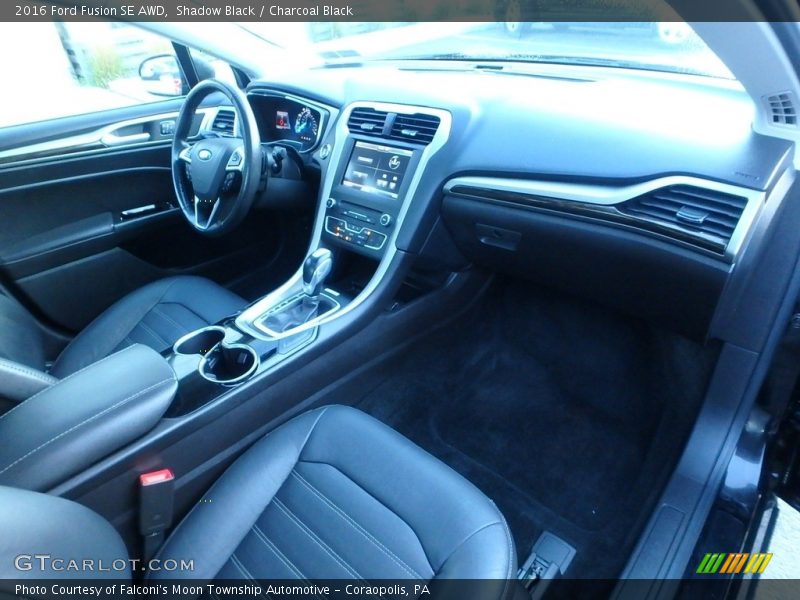 Shadow Black / Charcoal Black 2016 Ford Fusion SE AWD