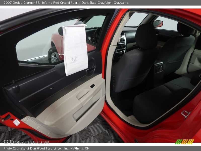 Inferno Red Crystal Pearl / Dark Slate Gray/Light Graystone 2007 Dodge Charger SE