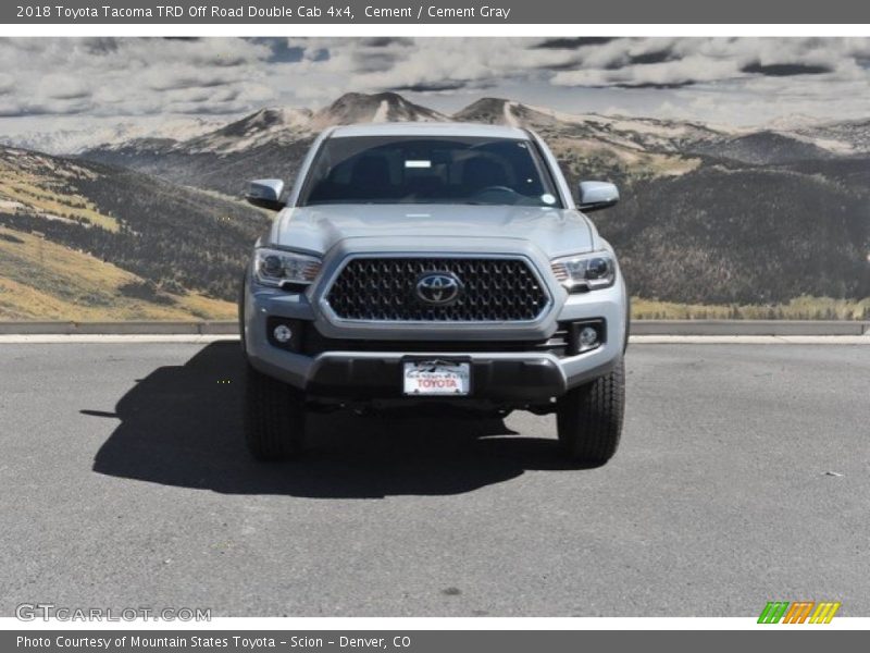 Cement / Cement Gray 2018 Toyota Tacoma TRD Off Road Double Cab 4x4