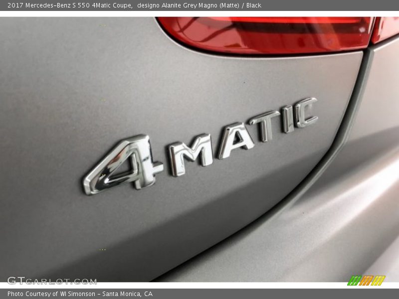 designo Alanite Grey Magno (Matte) / Black 2017 Mercedes-Benz S 550 4Matic Coupe