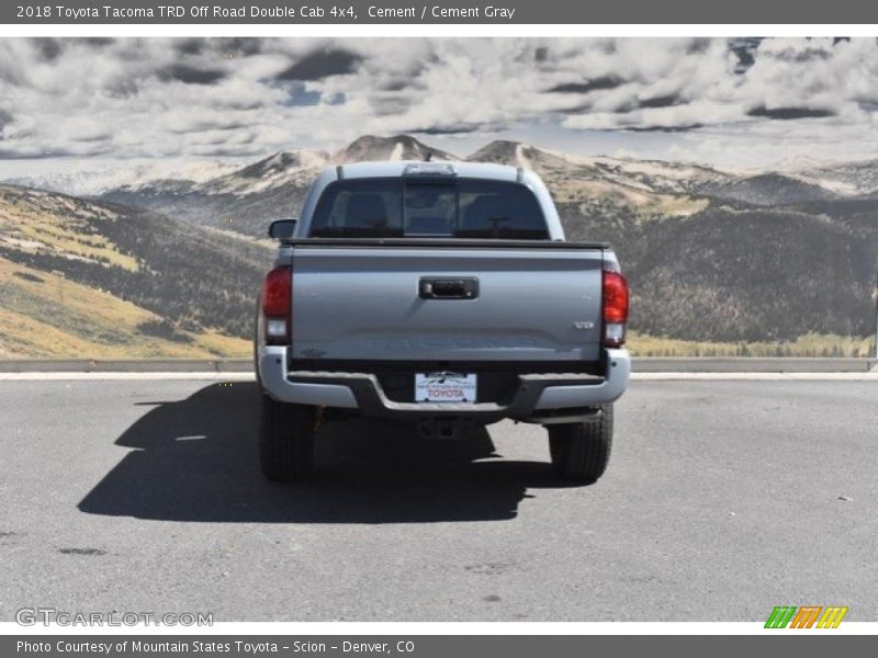 Cement / Cement Gray 2018 Toyota Tacoma TRD Off Road Double Cab 4x4