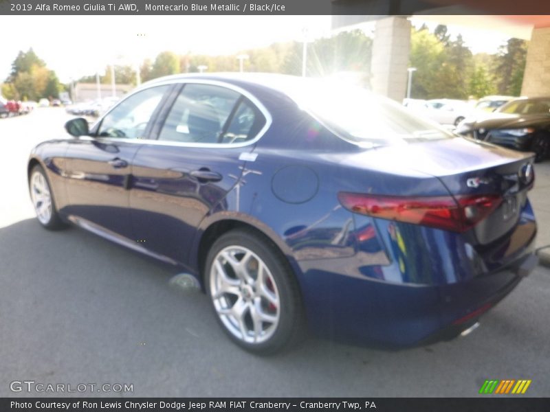 Montecarlo Blue Metallic / Black/Ice 2019 Alfa Romeo Giulia Ti AWD