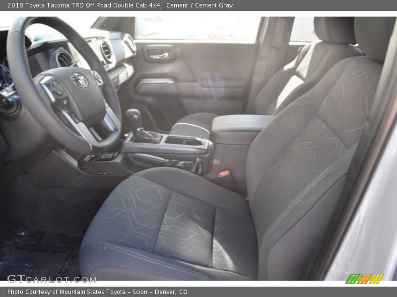 Cement / Cement Gray 2018 Toyota Tacoma TRD Off Road Double Cab 4x4