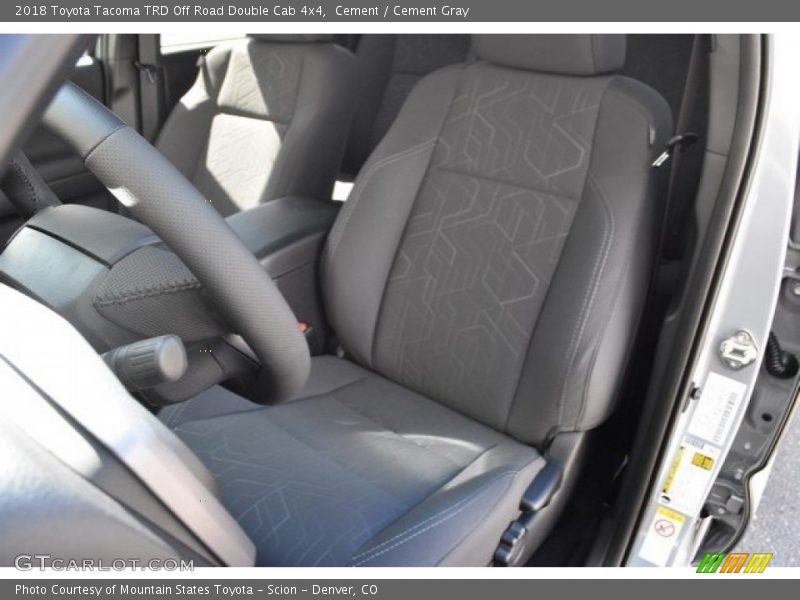 Cement / Cement Gray 2018 Toyota Tacoma TRD Off Road Double Cab 4x4