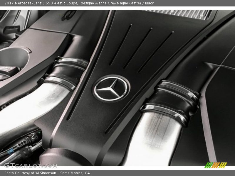 designo Alanite Grey Magno (Matte) / Black 2017 Mercedes-Benz S 550 4Matic Coupe