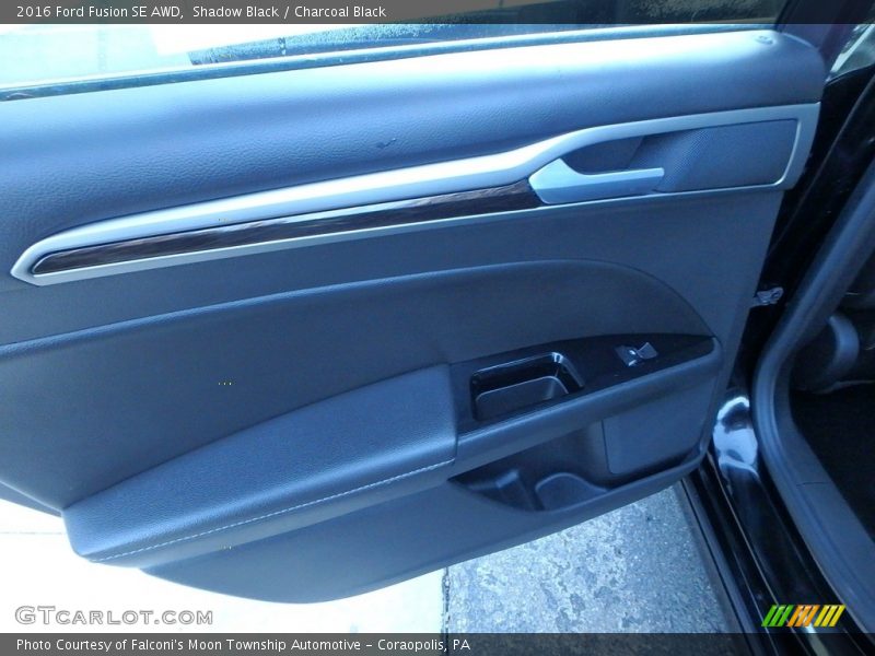 Shadow Black / Charcoal Black 2016 Ford Fusion SE AWD