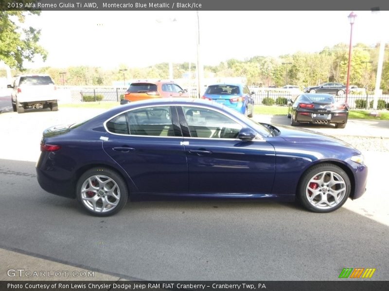 Montecarlo Blue Metallic / Black/Ice 2019 Alfa Romeo Giulia Ti AWD