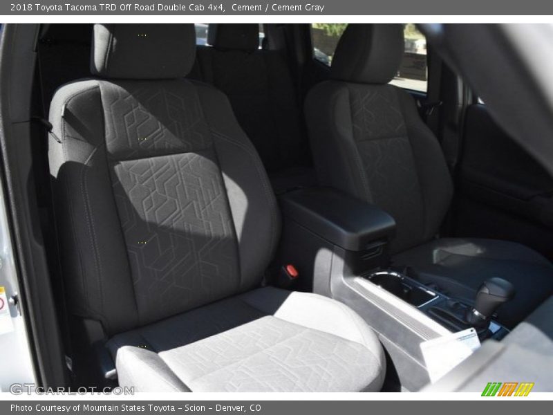 Cement / Cement Gray 2018 Toyota Tacoma TRD Off Road Double Cab 4x4