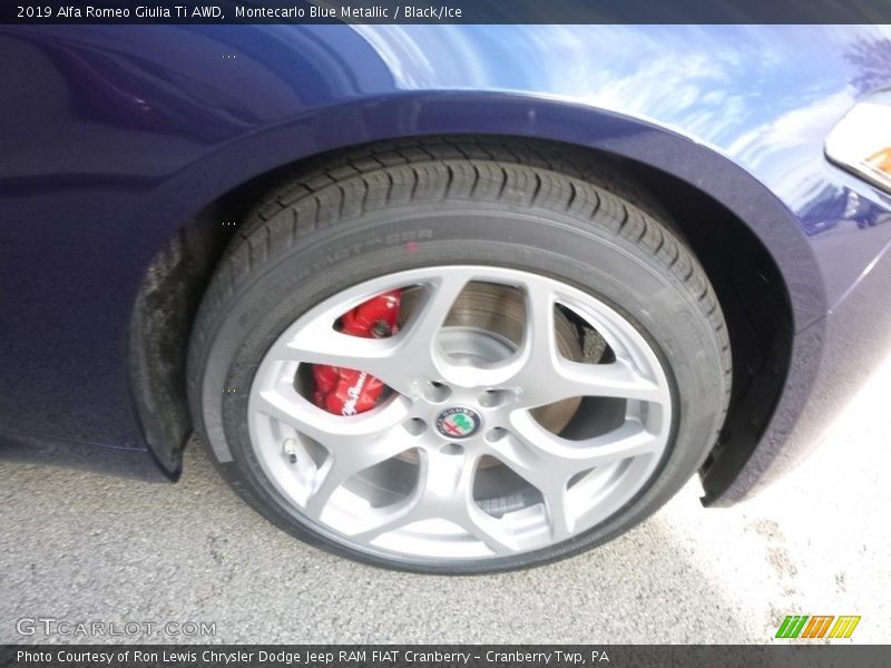 Montecarlo Blue Metallic / Black/Ice 2019 Alfa Romeo Giulia Ti AWD
