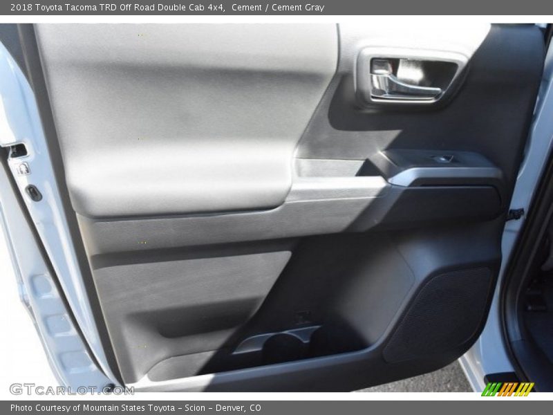 Cement / Cement Gray 2018 Toyota Tacoma TRD Off Road Double Cab 4x4