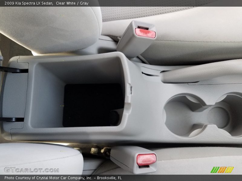 Clear White / Gray 2009 Kia Spectra LX Sedan