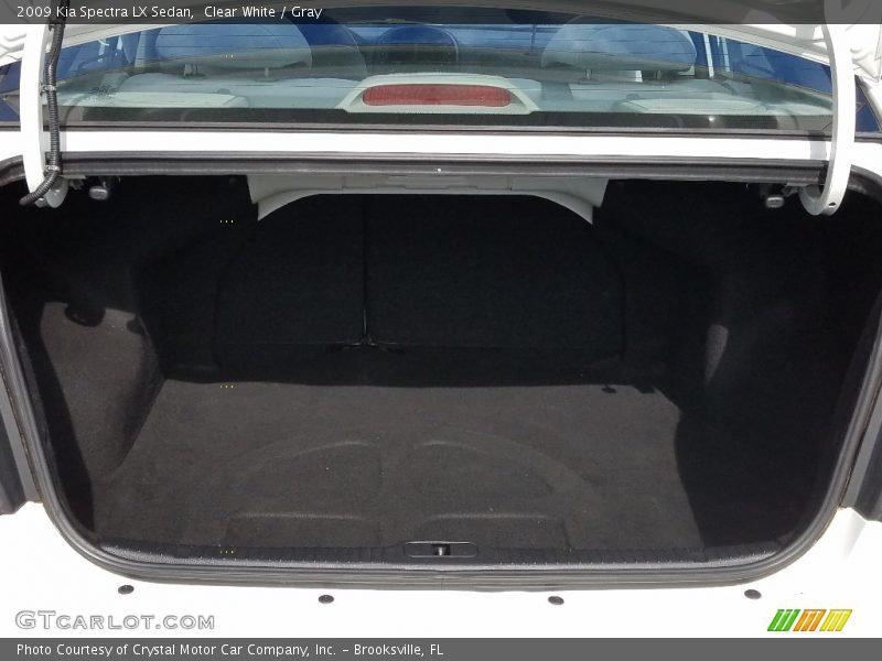 Clear White / Gray 2009 Kia Spectra LX Sedan