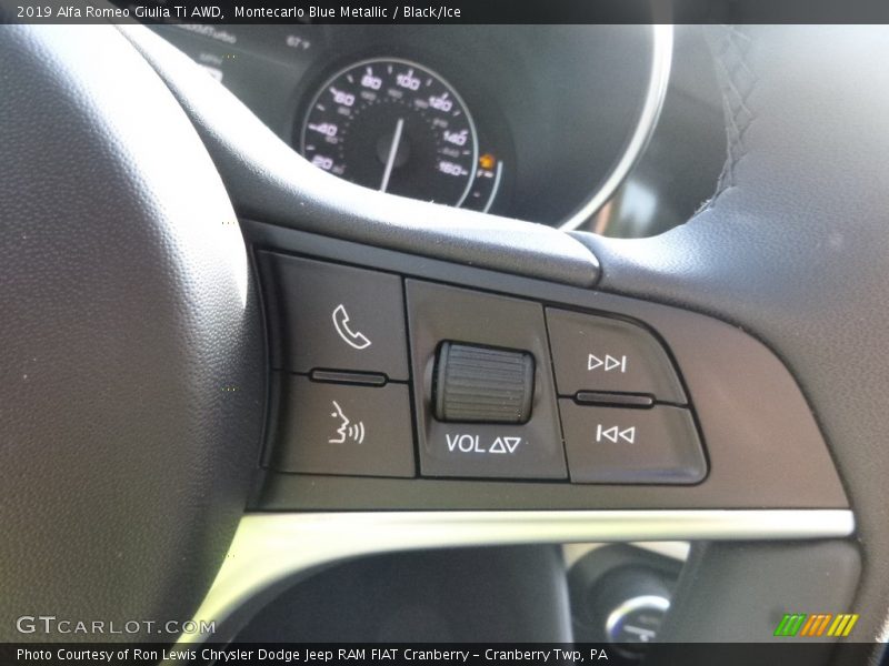 Montecarlo Blue Metallic / Black/Ice 2019 Alfa Romeo Giulia Ti AWD