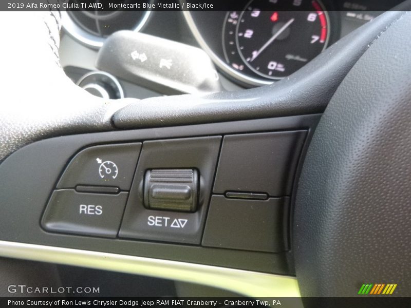 Montecarlo Blue Metallic / Black/Ice 2019 Alfa Romeo Giulia Ti AWD