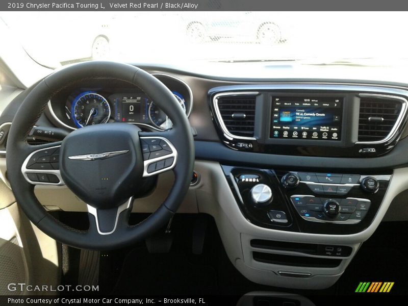 Velvet Red Pearl / Black/Alloy 2019 Chrysler Pacifica Touring L