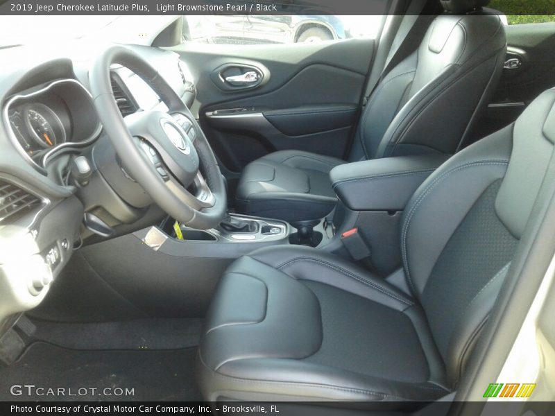 Light Brownstone Pearl / Black 2019 Jeep Cherokee Latitude Plus