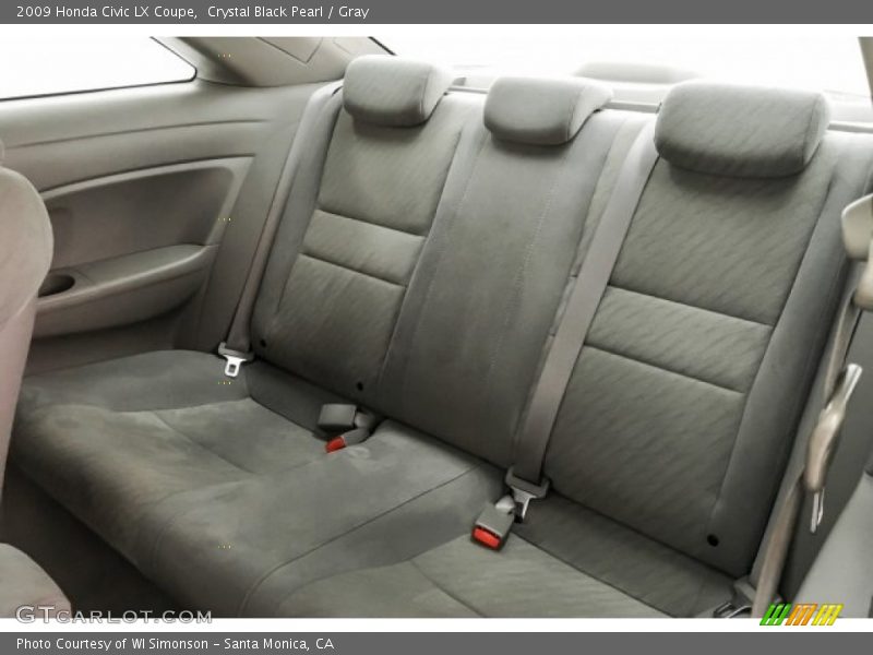 Crystal Black Pearl / Gray 2009 Honda Civic LX Coupe