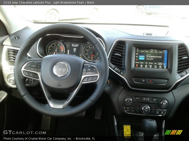 Light Brownstone Pearl / Black 2019 Jeep Cherokee Latitude Plus