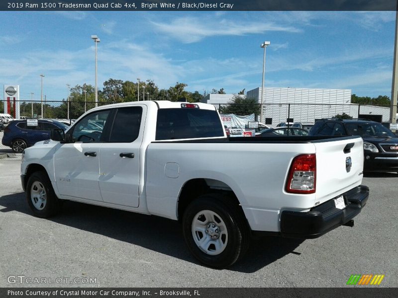 Bright White / Black/Diesel Gray 2019 Ram 1500 Tradesman Quad Cab 4x4