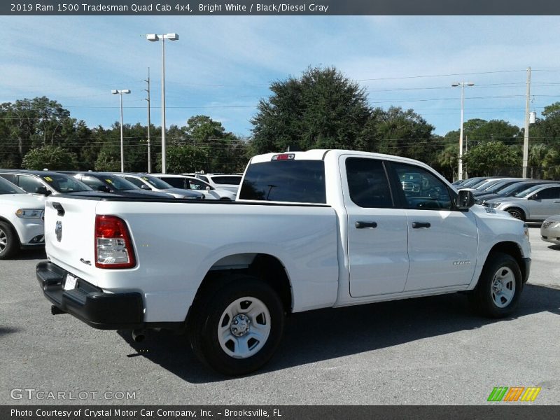 Bright White / Black/Diesel Gray 2019 Ram 1500 Tradesman Quad Cab 4x4