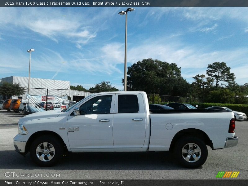Bright White / Black/Diesel Gray 2019 Ram 1500 Classic Tradesman Quad Cab