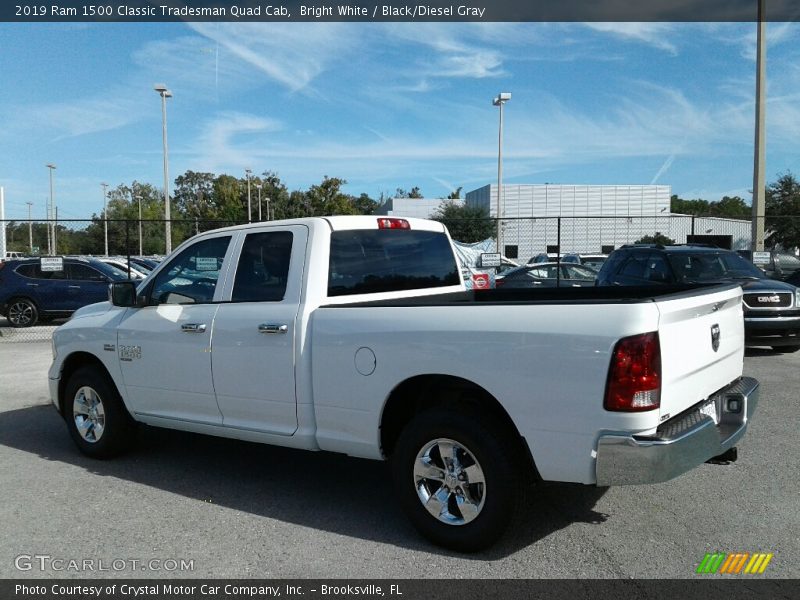 Bright White / Black/Diesel Gray 2019 Ram 1500 Classic Tradesman Quad Cab