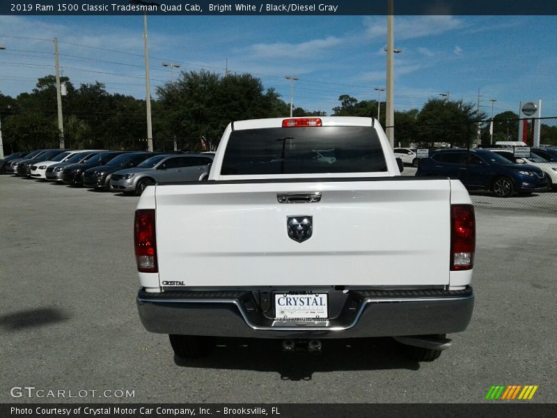 Bright White / Black/Diesel Gray 2019 Ram 1500 Classic Tradesman Quad Cab
