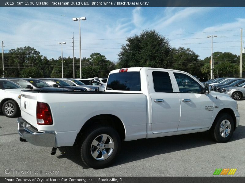 Bright White / Black/Diesel Gray 2019 Ram 1500 Classic Tradesman Quad Cab