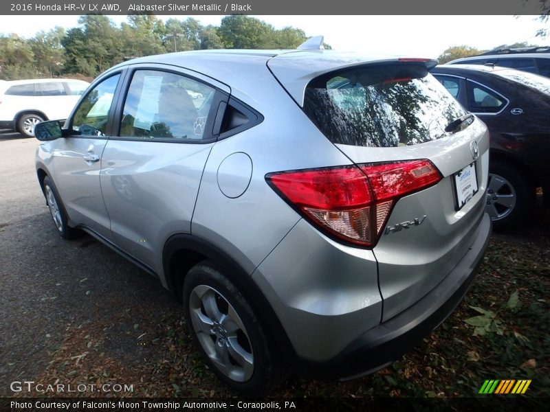 Alabaster Silver Metallic / Black 2016 Honda HR-V LX AWD
